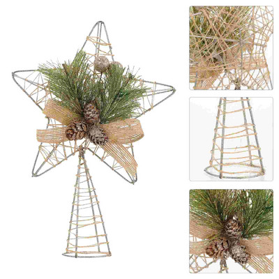 Tree Star Topper Χριστουγεννιάτικα Ανοιξιάτικα Toppers Διακοσμητικά Πεντάγραμμο Δέντρο