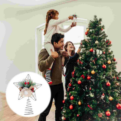 Tree Star Topper Χριστουγεννιάτικα Ανοιξιάτικα Toppers Διακοσμητικά Πεντάγραμμο Δέντρο