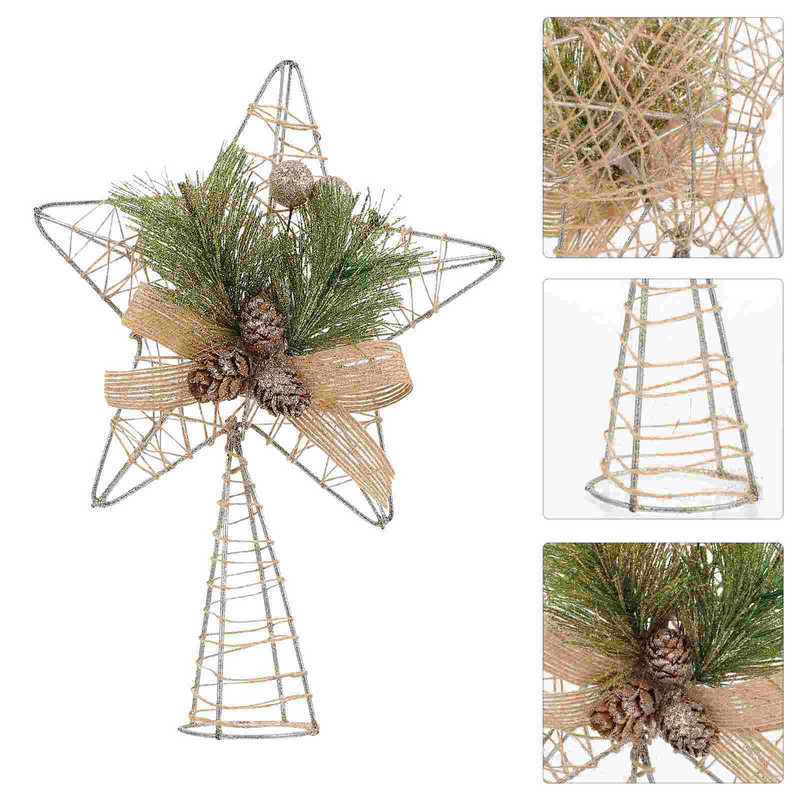 Tree Star Topper Χριστουγεννιάτικα Ανοιξιάτικα Toppers Διακοσμητικά Πεντάγραμμο Δέντρο