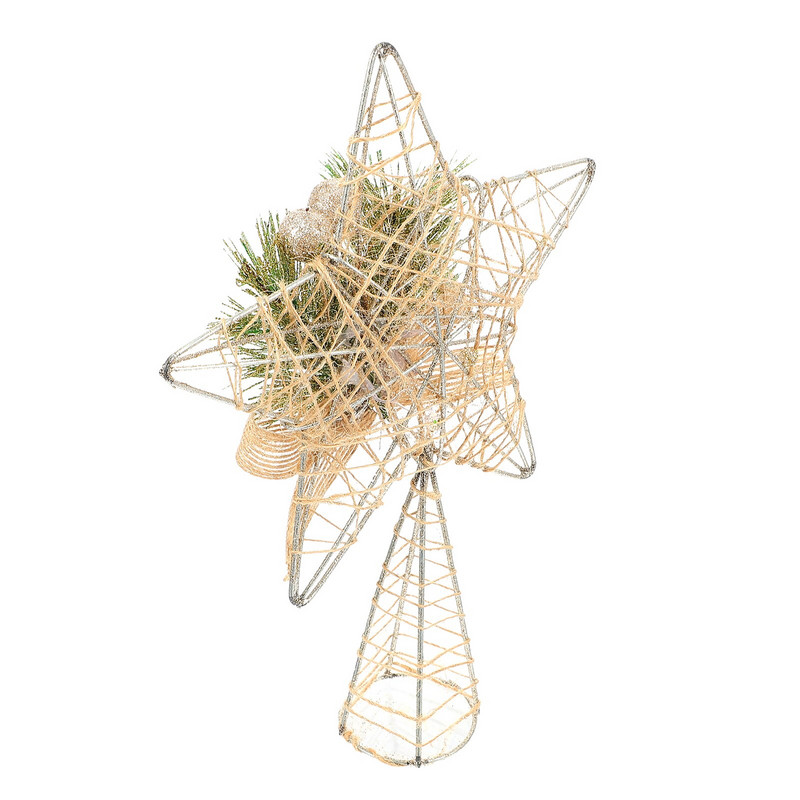 Tree Star Topper Χριστουγεννιάτικα Ανοιξιάτικα Toppers Διακοσμητικά Πεντάγραμμο Δέντρο