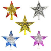 20cm Pom de Crăciun Hollow Star Decoratiuni de Crăciun pentru casă Ornamente pentru brad de Crăciun Navidad Anul Nou Plastic 2023 Aur Argintiu