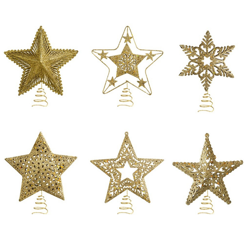 1 tk jõulupuu ladvik sädelevad tähed Pentagramm rippuv jõulukaunistus jõulupuu kaunistus Navidadi uusaasta kingitus