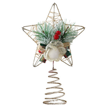 Χριστουγεννιάτικο δέντρο Top Five Point Star Accessories 3d Hollow Five Pointed Star Χριστουγεννιάτικη διακόσμηση Χριστουγεννιάτικη διακόσμηση για το σπίτι Noel