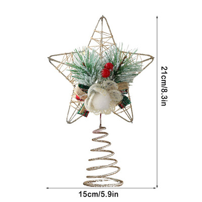 Brad de Crăciun Accesorii pentru stele cu cinci colțuri 3d Hollow Steaua cu cinci colțuri Decor de Crăciun Decoratiuni de Crăciun pentru casă Noel