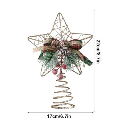 Brad de Crăciun Accesorii pentru stele cu cinci colțuri 3d Hollow Steaua cu cinci colțuri Decor de Crăciun Decoratiuni de Crăciun pentru casă Noel