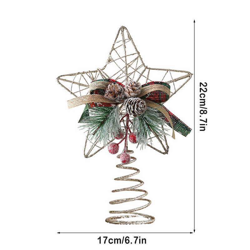 Brad de Crăciun Accesorii pentru stele cu cinci colțuri 3d Hollow Steaua cu cinci colțuri Decor de Crăciun Decoratiuni de Crăciun pentru casă Noel