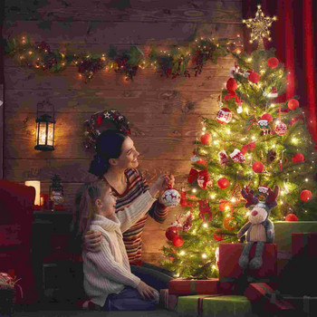1 τεμ. LED Star Treetop Μεταλλικό χριστουγεννιάτικο δέντρο χριστουγεννιάτικο δέντρο Topper Star Lighted