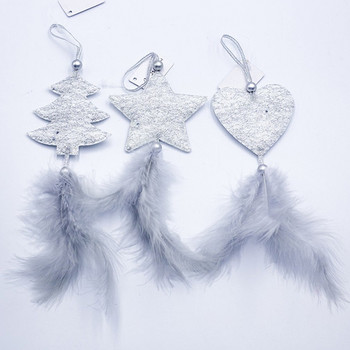 Χριστουγεννιάτικα στολίδια 3 τεμ. Κρεμαστό κρεμαστό χριστουγεννιάτικο δέντρο με πεντάκτινα φτερά με φτερά αστέρια για στολίδι σπιτιού