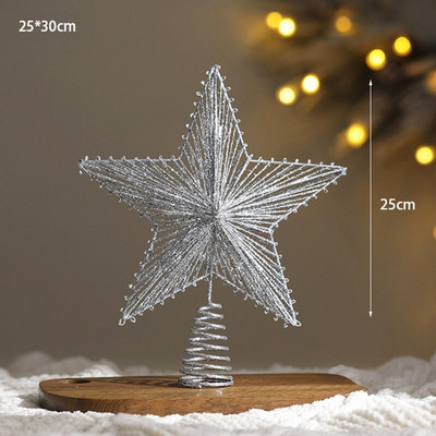 Jõulutähe talvine peokaunistus Jõulutähe kaunistus jõulupuu kaunistus koju Navidad 2023 Noel 25/30 cm