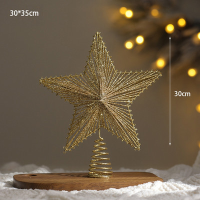 Jõulutähe talvine peokaunistus Jõulutähe kaunistus jõulupuu kaunistus koju Navidad 2023 Noel 25/30 cm