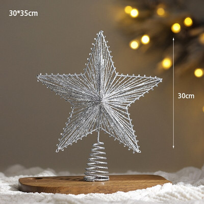 Jõulutähe talvine peokaunistus Jõulutähe kaunistus jõulupuu kaunistus koju Navidad 2023 Noel 25/30 cm