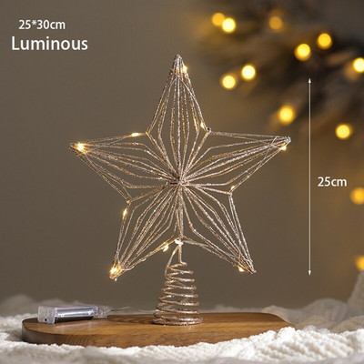 Jõulutähe talvine peokaunistus Jõulutähe kaunistus jõulupuu kaunistus koju Navidad 2023 Noel 25/30 cm