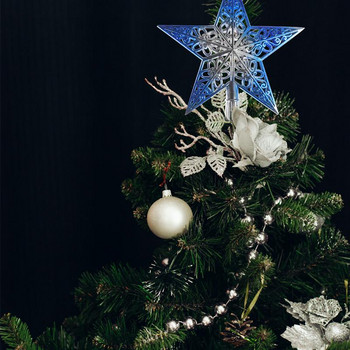 Коледна елха Звезда Издълбан връх Коледна елха Блестяща звезда Коледна елха Коледна украса