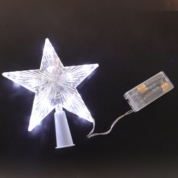LED осветена звезда Коледна елха Topper Коледни декорации за дома Коледна елха Top Navidad Орнаменти Новогодишен декор Natal Noel