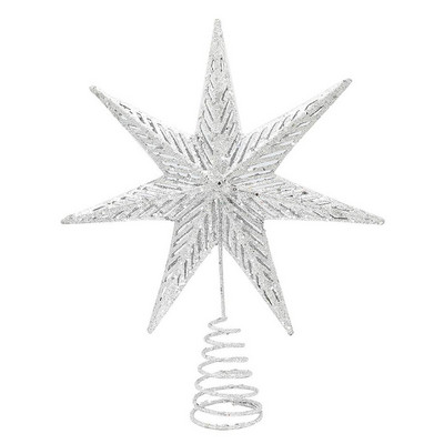 Rustikalni ukrasi za božićno drvce sa željeznom šupljom zvijezdom Ukrasi za božićno drvce za unutarnji uredski božićni ukras