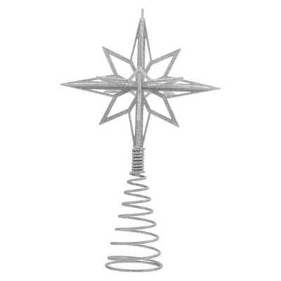 Tree Toppper Christmas Star Golden Decor Treetop õõnes ehted Kuldne Festival Ornament Decorations Lint