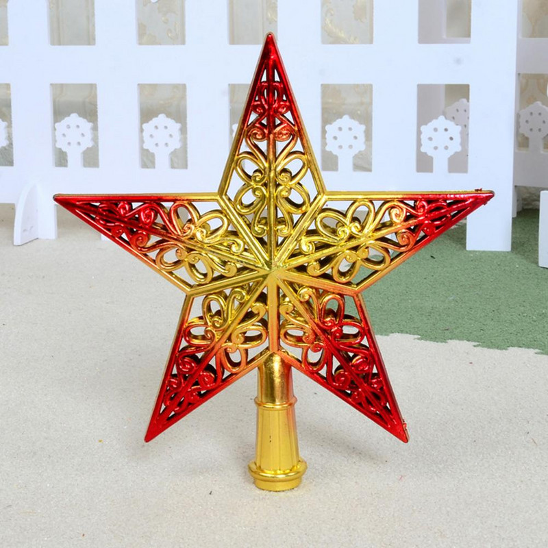 Lagano, sjajno šareno božićno drvce na vrhu zvijezde, privlačan božićni ukras visoke izdržljivosti za kućanstvo