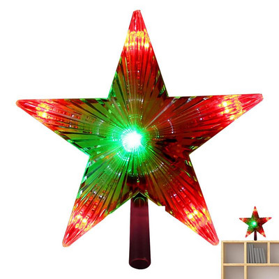 Crăciun Star Tree Topper alimentat cu baterii Tree Toppers iluminat Decoratiuni de Craciun Decor Craciun Tree Topper Cu