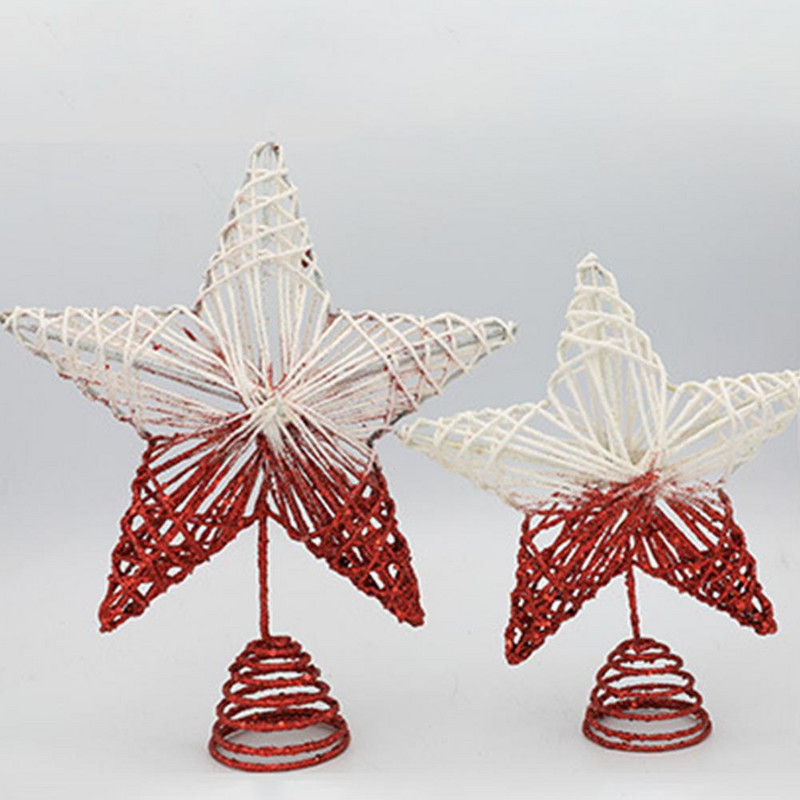 Pentagramă decorativă atrăgătoare cu LED-uri de vacanță de Crăciun pentru casă