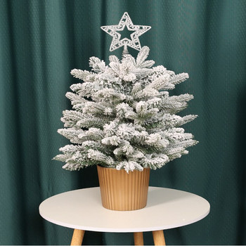 Коледна елха Топ Блясък Злато Сребърна Звезда Коледно дърво Снежинки Орнаменти Коледна украса Подарък за дома Рождество 2023 Нова година