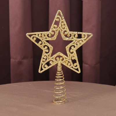 Χριστουγεννιάτικο Δέντρο Κορυφή Glitter Χρυσό Ασημένιο Αστέρι Χριστουγεννιάτικο Δέντρο Χριστουγεννιάτικη διακόσμηση Χριστουγεννιάτικο Δώρο Πρωτοχρονιάς Natal 2023