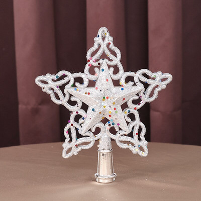 Χριστουγεννιάτικο Δέντρο Κορυφή Glitter Χρυσό Ασημένιο Αστέρι Χριστουγεννιάτικο Δέντρο Χριστουγεννιάτικη διακόσμηση Χριστουγεννιάτικο Δώρο Πρωτοχρονιάς Natal 2023