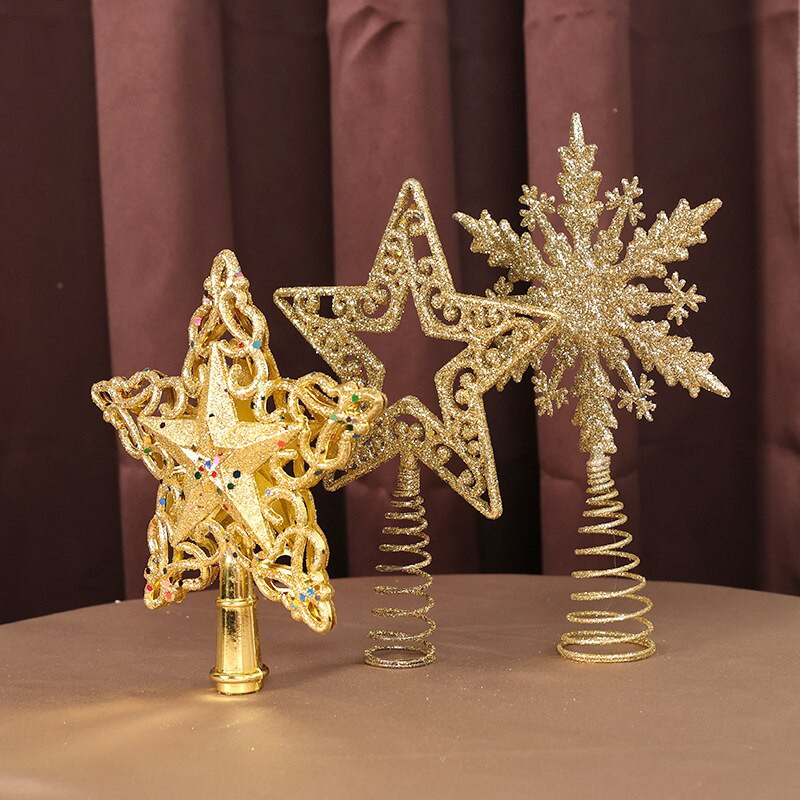 Χριστουγεννιάτικο Δέντρο Κορυφή Glitter Χρυσό Ασημένιο Αστέρι Χριστουγεννιάτικο Δέντρο Χριστουγεννιάτικη διακόσμηση Χριστουγεννιάτικο Δώρο Πρωτοχρονιάς Natal 2023