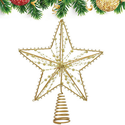 Χριστουγεννιάτικο Star Tree Topper Metal Christmas Treetop Wire Star Topper Χριστουγεννιάτικο δέντρο διακοσμητικά προμήθειες για τις πύλες του κήπου σας