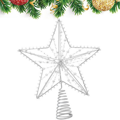 Χριστουγεννιάτικο Star Tree Topper Metal Christmas Treetop Wire Star Topper Χριστουγεννιάτικο δέντρο διακοσμητικά προμήθειες για τις πύλες του κήπου σας