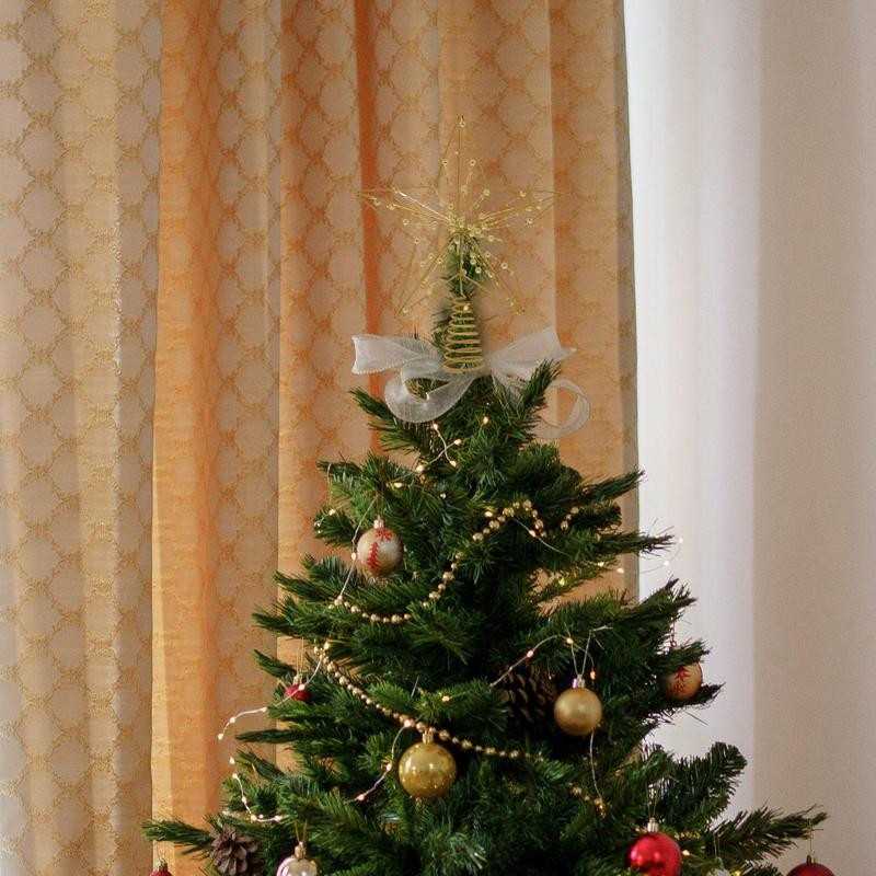 Χριστουγεννιάτικο Star Tree Topper Metal Christmas Treetop Wire Star Topper Χριστουγεννιάτικο δέντρο διακοσμητικά προμήθειες για τις πύλες του κήπου σας