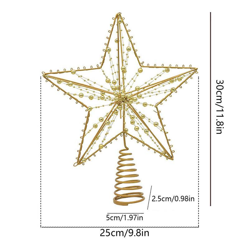 Χριστουγεννιάτικο Star Tree Topper Metal Christmas Treetop Wire Star Topper Χριστουγεννιάτικο δέντρο διακοσμητικά προμήθειες για τις πύλες του κήπου σας