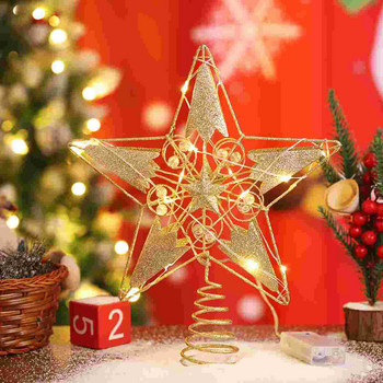 Tree Topper Χριστουγεννιάτικο δέντρο Topper Lighted Star Xmas Tree Toppers Χριστουγεννιάτικο δέντρο με αστέρι Χριστούγεννα τον Ιούλιο Διακοσμήσεις