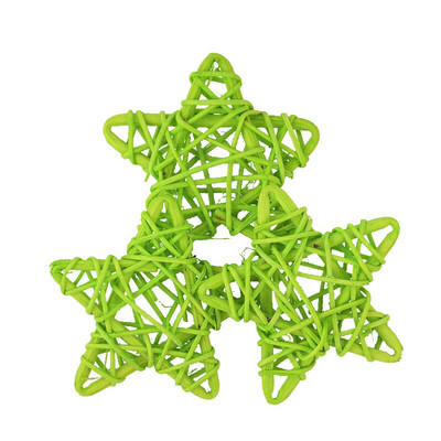 10 komada 6 cm Rattan Zvijezde Pentagram Sepak Takraw Ukrasi za božićno drvce Zvjezdice Privjesci Božićna dekoracija doma Potrepštine za svadbe