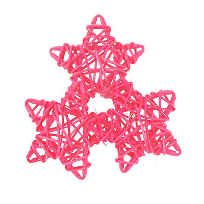 10 komada 6 cm Rattan Zvijezde Pentagram Sepak Takraw Ukrasi za božićno drvce Zvjezdice Privjesci Božićna dekoracija doma Potrepštine za svadbe