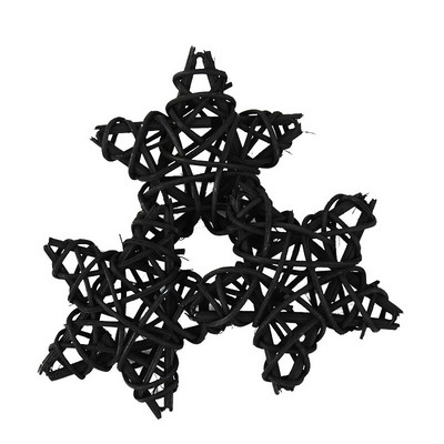 10 komada 6 cm Rattan Zvijezde Pentagram Sepak Takraw Ukrasi za božićno drvce Zvjezdice Privjesci Božićna dekoracija doma Potrepštine za svadbe