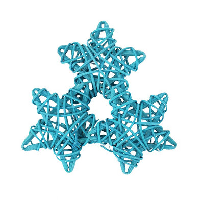 10 komada 6 cm Rattan Zvijezde Pentagram Sepak Takraw Ukrasi za božićno drvce Zvjezdice Privjesci Božićna dekoracija doma Potrepštine za svadbe