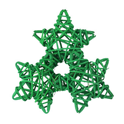 10 komada 6 cm Rattan Zvijezde Pentagram Sepak Takraw Ukrasi za božićno drvce Zvjezdice Privjesci Božićna dekoracija doma Potrepštine za svadbe