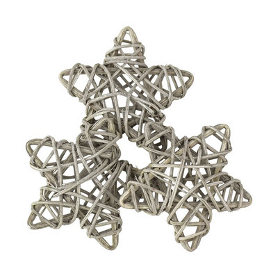 10 komada 6 cm Rattan Zvijezde Pentagram Sepak Takraw Ukrasi za božićno drvce Zvjezdice Privjesci Božićna dekoracija doma Potrepštine za svadbe