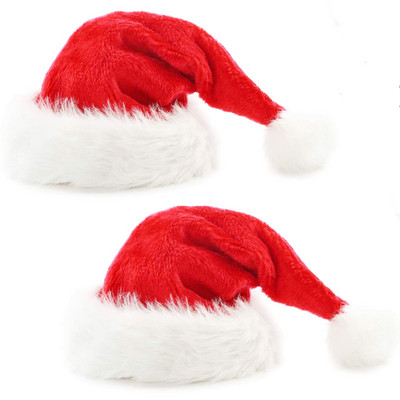 Anul Nou 2023 Pălărie de Crăciun de pluș Adulți Copii Decorațiuni de Crăciun pentru acasă Cadou de Crăciun Moș Crăciun Căciuli calde de iarnă Navidad Noel