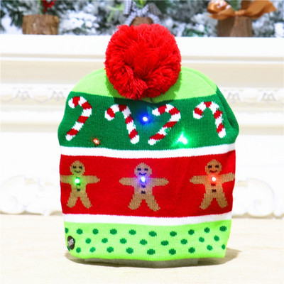 Νέο χριστουγεννιάτικο καπέλο LED 2022 Χριστουγεννιάτικο φλας Πλεκτό καπέλο Χριστουγεννιάτικο δώρο για παιδιά/ενήλικες Διακοσμήσεις Χριστουγεννιάτικου Πρωτοχρονιάτικου πάρτι