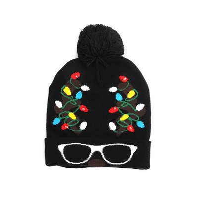 Νέο χριστουγεννιάτικο καπέλο LED 2022 Χριστουγεννιάτικο φλας Πλεκτό καπέλο Χριστουγεννιάτικο δώρο για παιδιά/ενήλικες Διακοσμήσεις Χριστουγεννιάτικου Πρωτοχρονιάτικου πάρτι