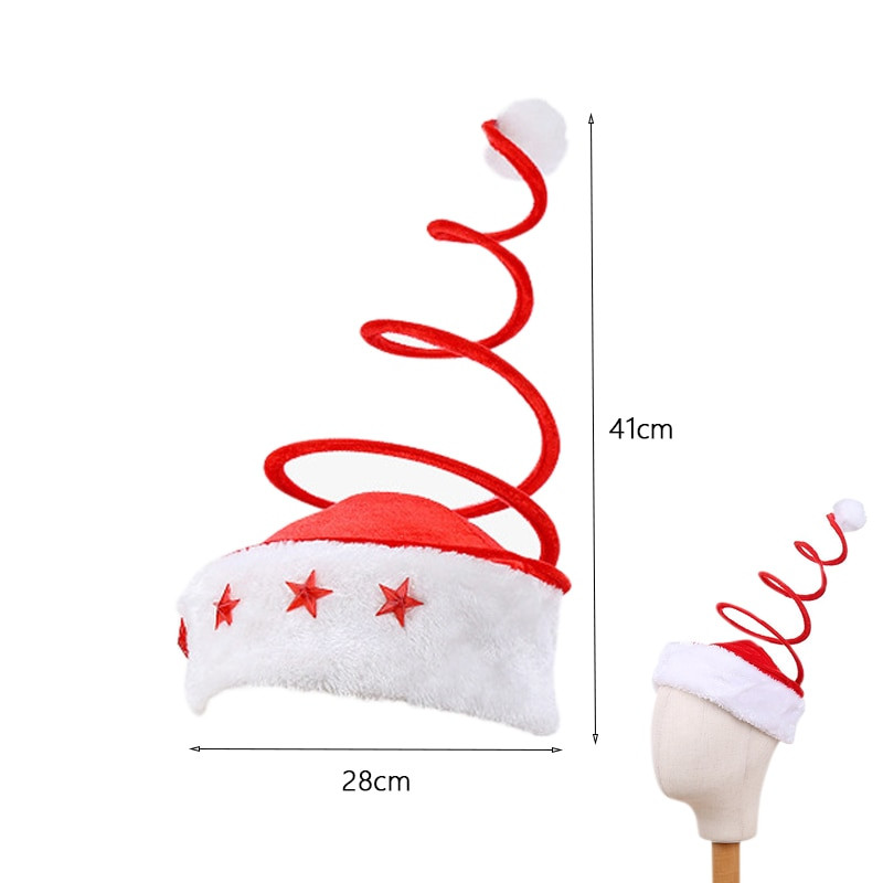 1 τεμ. Αστεία καπέλα για πάρτι Χριστουγεννιάτικα καπέλα με μακρύ ριγέ τσόχα, βελούδινο καπέλο ξωτικού, καπέλο διακοπών με θέμα Χριστουγεννιάτικο πάρτι Διακοσμήσεις για το κεφάλι