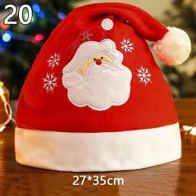 Naujos kalėdinės kepurės Suaugusiesiems Vaikams Vaikų Kostiumai Kalėdų Senelis Sniego senelis Šiaurės elnių festivalio Skrybėlių ornamentas Navidad Naujųjų Metų dovanoms