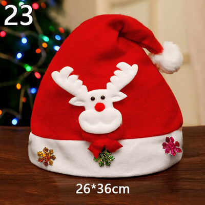 Naujos kalėdinės kepurės Suaugusiesiems Vaikams Vaikų Kostiumai Kalėdų Senelis Sniego senelis Šiaurės elnių festivalio Skrybėlių ornamentas Navidad Naujųjų Metų dovanoms