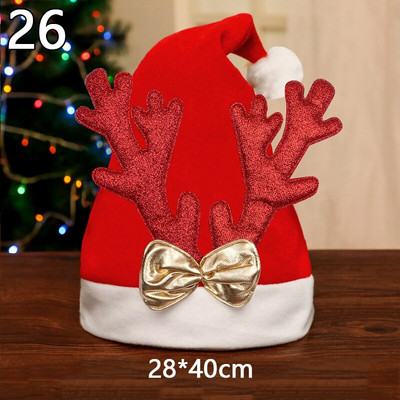 Naujos kalėdinės kepurės Suaugusiesiems Vaikams Vaikų Kostiumai Kalėdų Senelis Sniego senelis Šiaurės elnių festivalio Skrybėlių ornamentas Navidad Naujųjų Metų dovanoms