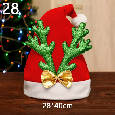 Naujos kalėdinės kepurės Suaugusiesiems Vaikams Vaikų Kostiumai Kalėdų Senelis Sniego senelis Šiaurės elnių festivalio Skrybėlių ornamentas Navidad Naujųjų Metų dovanoms