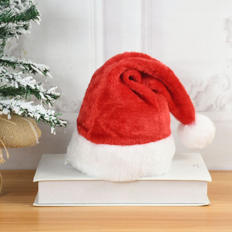 Božićna mekana kapa Djed Božićnjak Crveni kratki plišani Božićne kape 2022 Navidad Odrasli Poklon za djecu Božićni ukrasi za zabavu Nova godina 2023.