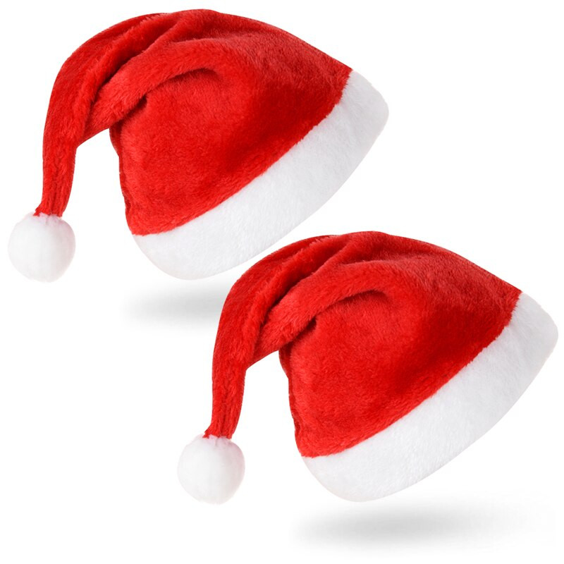 Božićna mekana kapa Djed Božićnjak Crveni kratki plišani Božićne kape 2022 Navidad Odrasli Poklon za djecu Božićni ukrasi za zabavu Nova godina 2023.