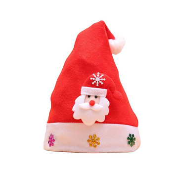 Коледна украса Весела коледна шапка Нова година Navidad Cap Снежен човек Дядо Коледа Шапки за деца Деца Възрастни Подарък Декорация