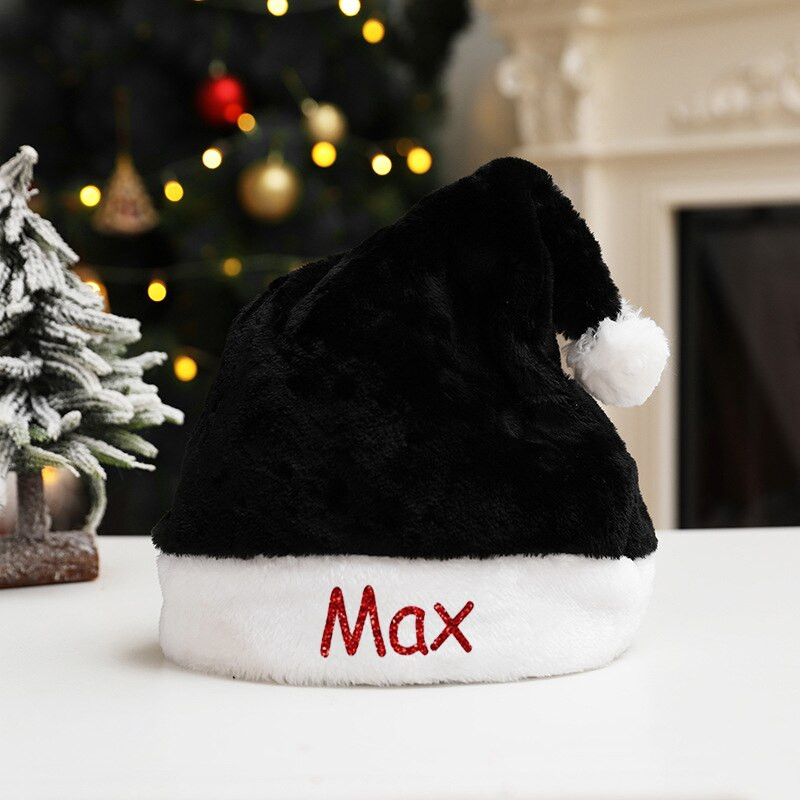 Suasmeninta žalia Kalėdų Senelio kepurė – Kalėdų kepurė Individualizuotas pavadinimas Kalėdų Senelio kepurė, Kalėdų papuošalai Suaugusiųjų Kalėdų Senelio kepurė Kalėdų vakarėliui